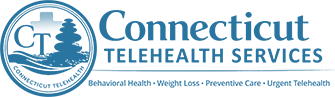Connecticut Telehealth Services logo in blue